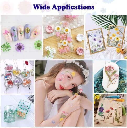 132Pcs Pink Pressed Dried Flowers and Butterfly for Resin Molds, Real Natural Bulk Dry Floral Leaves Stickers for DIY Art Crafts, Jewelry, Candle, Soap Crafts Making in Saudi Arabia
