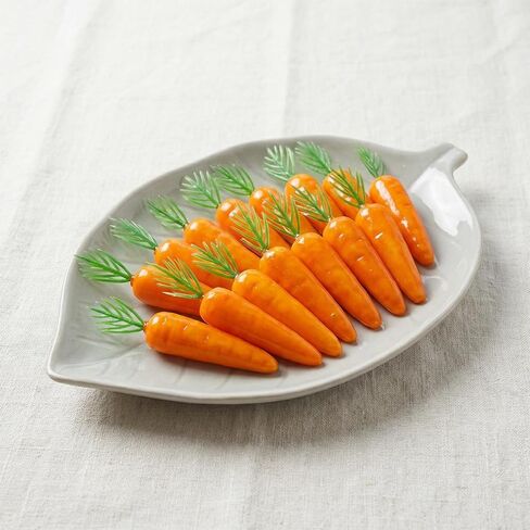 jiebor 40 Pcs Artificial Foam Fake Carrot Ornaments for Easter Home Basket Filler DIY Crafts Decorations Props 2.5inch in Kuwait