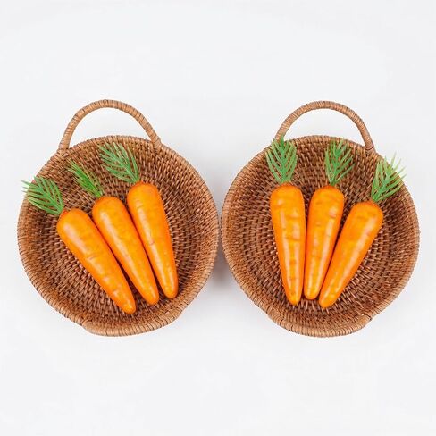 jiebor 40 Pcs Artificial Foam Fake Carrot Ornaments for Easter Home Basket Filler DIY Crafts Decorations Props 2.5inch in Kuwait