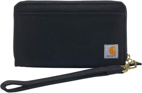 Carhartt Nylon Duck Lay-Flat Clutch Wallet, RFID Blocking Zipper Wallet with Coin Pouch, Water-Repellent Nylon in Saudi Arabia