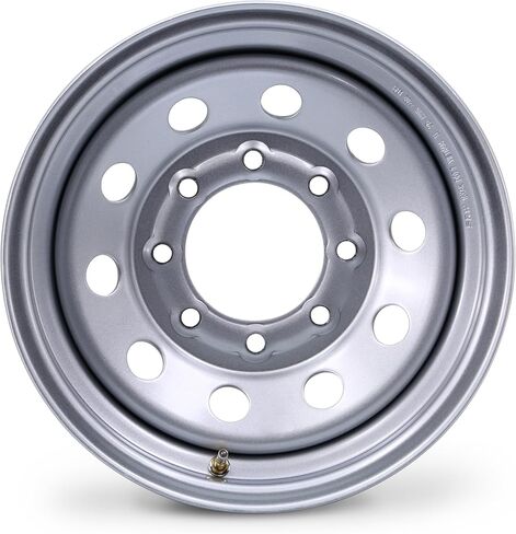 LIBRA 16 x 6 Heavy Duty Trailer Wheel 8 Lug on 6.5" Bolt Pattern Silver Mod 4400lbs LCC-17060 in Saudi Arabia