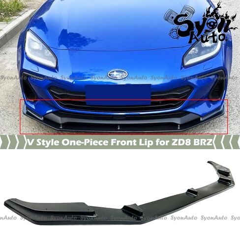 FITS 2022-2026 SUBARU BRZ ZD8 V STYLE ONE PIECE FRONT BUMPER LIP CHIN SPLITTER KIT in Saudi Arabia