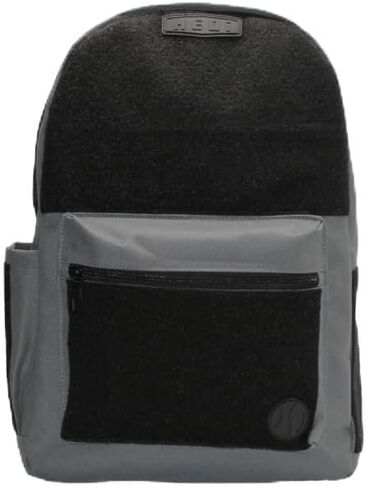 HEDi HEDiGEAR Base Backpack (Gray) – Medium 17L Backpack with Hook & Loop Panels for Patches, Multiple Storage and Media Pocket w/Headphone Port for Hiking, Work & Travel in Saudi Arabia
