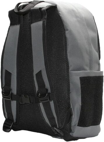 HEDi HEDiGEAR Base Backpack (Gray) – Medium 17L Backpack with Hook & Loop Panels for Patches, Multiple Storage and Media Pocket w/Headphone Port for Hiking, Work & Travel in Saudi Arabia