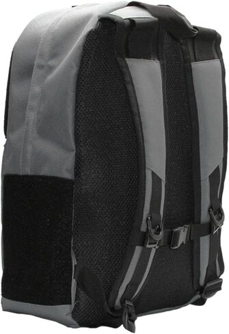 HEDi HEDiGEAR Base Backpack (Gray) – Medium 17L Backpack with Hook & Loop Panels for Patches, Multiple Storage and Media Pocket w/Headphone Port for Hiking, Work & Travel in Saudi Arabia