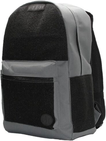 HEDi HEDiGEAR Base Backpack (Gray) – Medium 17L Backpack with Hook & Loop Panels for Patches, Multiple Storage and Media Pocket w/Headphone Port for Hiking, Work & Travel in Saudi Arabia