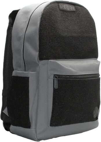 HEDi HEDiGEAR Base Backpack (Gray) – Medium 17L Backpack with Hook & Loop Panels for Patches, Multiple Storage and Media Pocket w/Headphone Port for Hiking, Work & Travel in Saudi Arabia