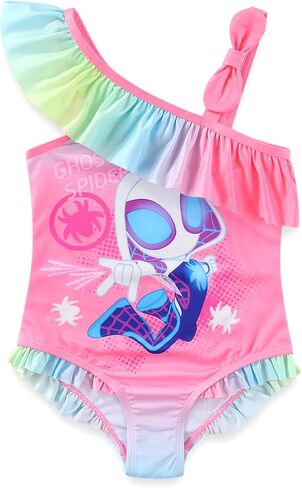 Marvel Spider-Gwen Ghost Spider Girls UPF 50+ One Piece Swimsuit Bathing Suit for Toddler and Big Kids in Saudi Arabia
