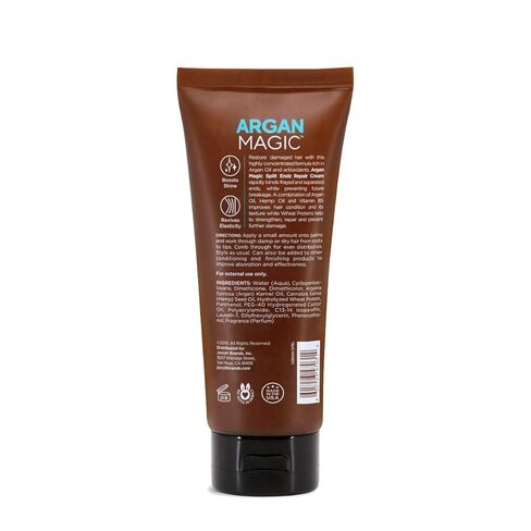 Argan Magic Split Endz Cream - Instantly Binds Frayed and Separated Ends While Preventing Future Breakage | Controls Frizz | Made in USA, Paraben Free, Cruelty Free (6 oz) in Kuwait