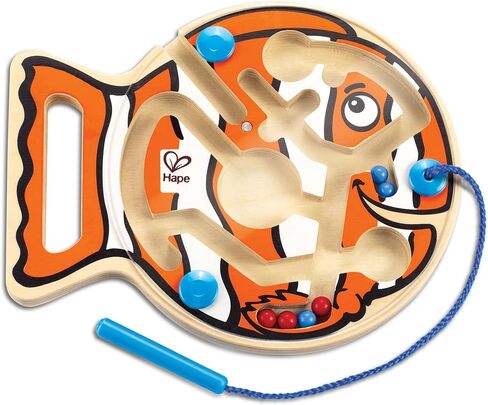 Award Winning Hape Choo Choo Tracks Kid's Magnetic Wooden Maze Puzzle, L: 7.7, W: 0.8, H: 6.1 inch in Saudi Arabia