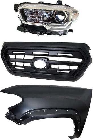 طقم المصابيح الأمامية البديلة يناسب Toyota Tacoma 2016-2017 جانب السائق 3.5L V6 w/LED DRL in Saudi Arabia