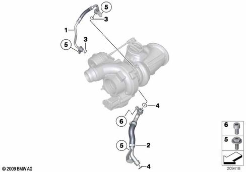 10 قطعة FKM Viton OR.01.10008 خط أنابيب الشحن التوربيني O-Ring 11427590576 لسيارات BMW N55 B58 in Kuwait