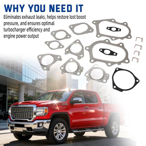 مجموعة حشية تثبيت توربو من AUTOVIC لسيارة Chevy GMC Silverado Sierra 6.6L Duramax، استبدال GS33678 in Saudi Arabia