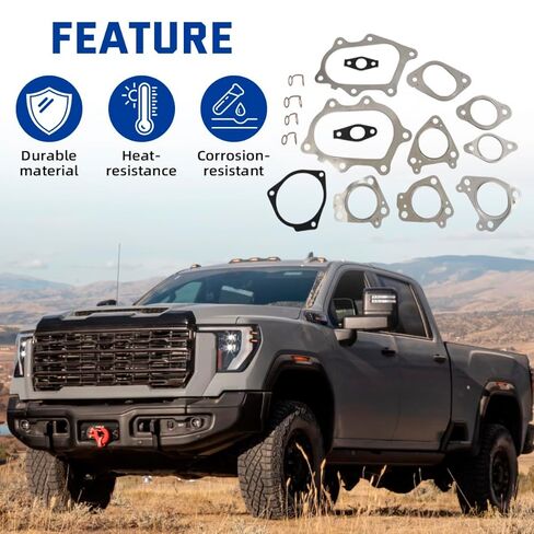 مجموعة حشية تثبيت توربو من AUTOVIC لسيارة Chevy GMC Silverado Sierra 6.6L Duramax، استبدال GS33678 in Saudi Arabia
