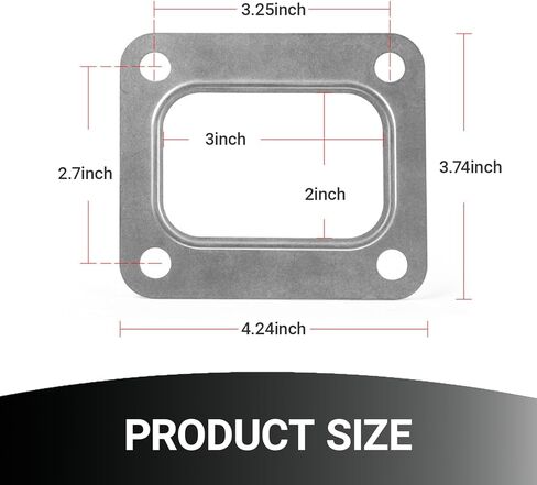 2 قطعة T4 التوربينات حشية شفة الفولاذ المقاوم للصدأ 4 فتحات غسالة عالمية لـ T04E T66 T70 GT35 GT40 شاحن توربيني مشعب السحب حشية شفة لختم نظام توربو in Kuwait