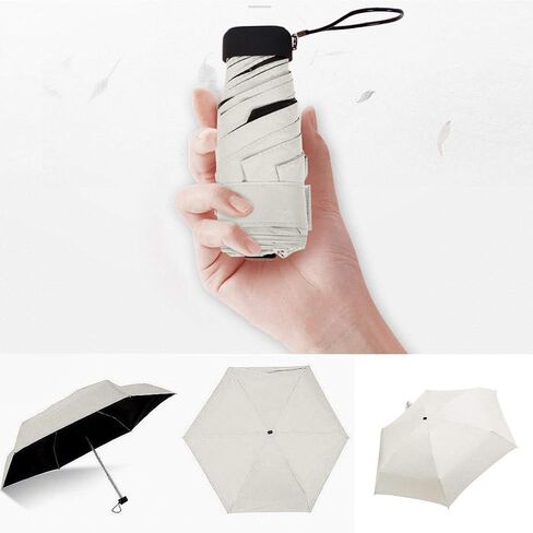 Mini Travel Umbrella Rain Compact Umbrella UV Protection Lightweight Folding Portable Small Umbrellas in Saudi Arabia