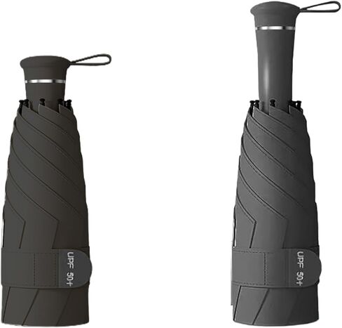 Mini Folding Travel Umbrella with Built-in Hidden Telescoping Handle,Teflon Coating, UPF 50+,UV Protection,Compact Lightweight Portable,6 Ribs Design,Small,Sun/Rain,Women/ Kids/Girls,Backpack Car in Saudi Arabia