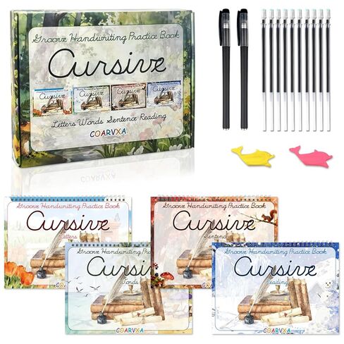 4 عبوات من مصنفات الكتابة اليدوية المخطوطة، كتب ممارسة الكتابة المخددة السحرية، كتب تدريبات الكتابة اليدوية القابلة لإعادة الاستخدام، مصنف الطالب المخطوطة للأطفال الذين تتراوح أعمارهم بين 5-12 عامًا، الكتابة بدون دموع in Kuwait