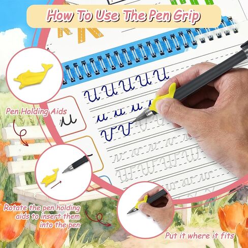 4 عبوات من مصنفات الكتابة اليدوية المخطوطة، كتب ممارسة الكتابة المخددة السحرية، كتب تدريبات الكتابة اليدوية القابلة لإعادة الاستخدام، مصنف الطالب المخطوطة للأطفال الذين تتراوح أعمارهم بين 5-12 عامًا، الكتابة بدون دموع in Kuwait