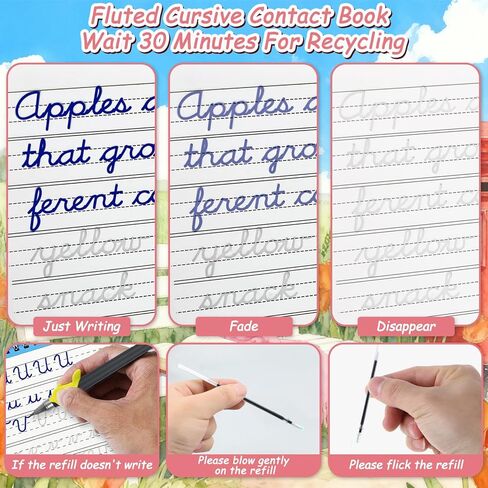 4 عبوات من مصنفات الكتابة اليدوية المخطوطة، كتب ممارسة الكتابة المخددة السحرية، كتب تدريبات الكتابة اليدوية القابلة لإعادة الاستخدام، مصنف الطالب المخطوطة للأطفال الذين تتراوح أعمارهم بين 5-12 عامًا، الكتابة بدون دموع in Kuwait