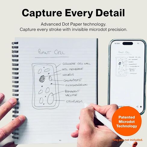 inq Spiral Notebook 3-Pack 8.5" x 11" – College Ruled, 190 Numbered Pages, Water-Resistant Cover, 90gsm Paper, Double-Wire Binding (Variety Colors) in Kuwait