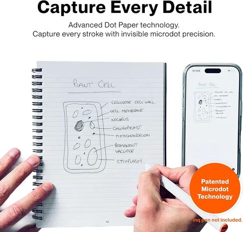 inq Spiral Notebook 3-Pack A5 (5.8" x 8.3") – 156 Pages, Water-Resistant Cover, Numbered Pages, 90gsm Paper, Double-Wire Binding (Black) in Kuwait