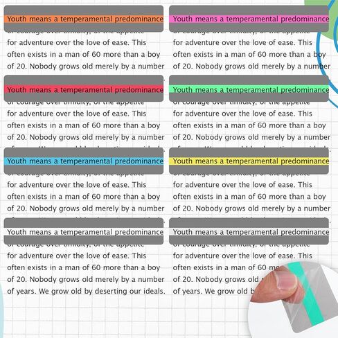 مجموعة شرائط القراءة الموجهة 20 قطعة مع 3 أحجام أدوات دعم عسر القراءة، تسليط الضوء على خط الإشارة المرجعية، تراكب ملون، متتبع القراءة، لوازم الفصول الدراسية التعليمية للأطفال الطلاب ADHD in Kuwait