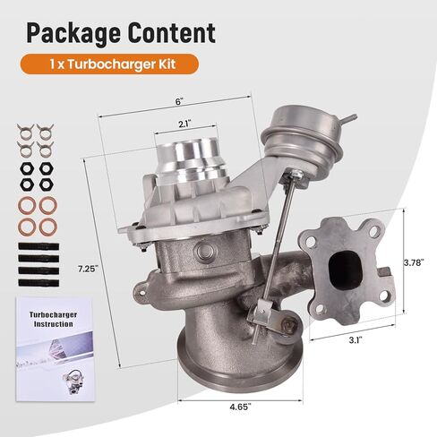 HX7G-6K682-CB Turbo Turbocharger Kits Compatible with Ford Bronco Sport 1.5L 2021-2023, Escape 2020-2022 1.5L L3 Replace# HX7G6K682CB, HX7Z6K682E, 0002012079 in Saudi Arabia