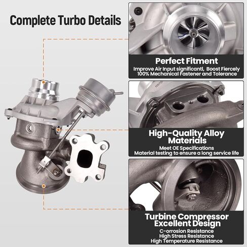 HX7G-6K682-CB Turbo Turbocharger Kits Compatible with Ford Bronco Sport 1.5L 2021-2023, Escape 2020-2022 1.5L L3 Replace# HX7G6K682CB, HX7Z6K682E, 0002012079 in Saudi Arabia