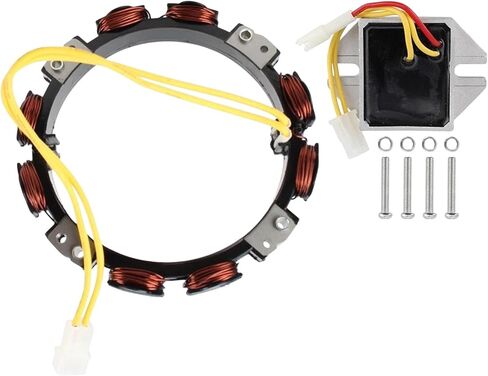 Alternator Stator Coil 2Pin w/Regulator Compatible with Brings Striaton 10-16 Amp 592830 in Kuwait