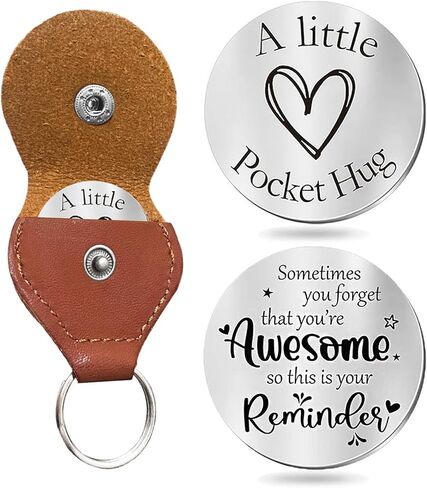 ماتيهاي جيب عناق رمز هدية ملهمة سلسلة مفاتيح جلدية للرجال النساء صديقها صديقة أبي أمي ابن ابنة أخي in Kuwait