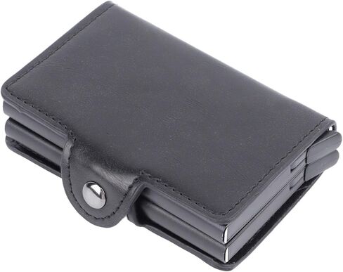 حجب المحفظة البسيطة للرجال والنساء. حامل بطاقات الائتمان عالي الجودة من سبيكة حماية RFID مع فتحات مزدوجة وجيوب متعددة. مناسبة للاستخدام اليومي في مجال السفر in Saudi Arabia