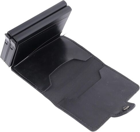حجب المحفظة البسيطة للرجال والنساء. حامل بطاقات الائتمان عالي الجودة من سبيكة حماية RFID مع فتحات مزدوجة وجيوب متعددة. مناسبة للاستخدام اليومي في مجال السفر in Saudi Arabia
