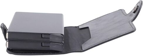 حجب المحفظة البسيطة للرجال والنساء. حامل بطاقات الائتمان عالي الجودة من سبيكة حماية RFID مع فتحات مزدوجة وجيوب متعددة. مناسبة للاستخدام اليومي في مجال السفر in Saudi Arabia