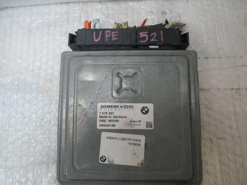 Engine ECM Electronic Control Module 3.0L Fits 07-10 Compatible with BMW 328i 7 576 297 7576297 in Saudi Arabia