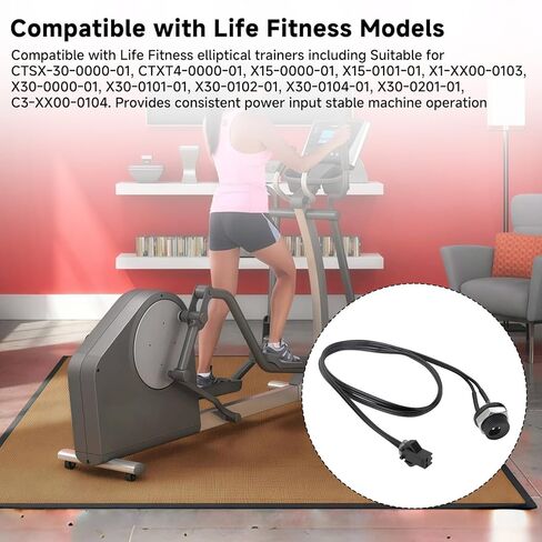 لحزام سلك دخول الطاقة مع استبدال مقبس الطاقة متوافق مع مدربي اللياقة البدنية البيضاويين CTSX، CTXT، X1، X3 MPN REX01HU موصل تركيب لوحة أنثى ملولب in Kuwait