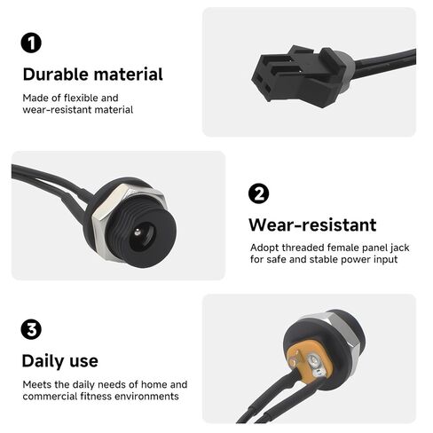 لحزام سلك دخول الطاقة مع استبدال مقبس الطاقة متوافق مع مدربي اللياقة البدنية البيضاويين CTSX، CTXT، X1، X3 MPN REX01HU موصل تركيب لوحة أنثى ملولب in Kuwait