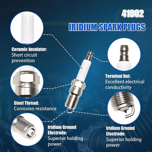 8PCS UF414 Round Ignition Coils Pack Iridium Spark Plugs 748UU Spark Plug Wire Set Compatible with Chevrolet Avalanche Corvette Express Silverado 1500 2500 3500 Impala GMC Escalade for C1512 D514A in Kuwait