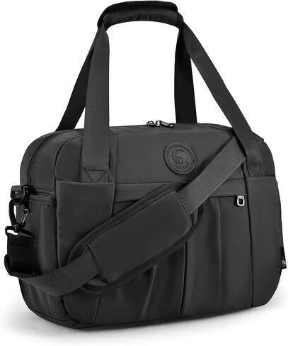 Small Duffle Bag 40x30x15cm Personal Item Bag Gym Bag for Woman Man with Wet Pocket Travel Airline Approved Carry on Duffel Bag,Black in Kuwait