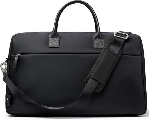 Carry All Split Weekender - Stylish Carry On Bag for Personal & Work, Zipped Pockets & Pass-Through Band, Weekender Bag, Travel Bag Flight Approved, Clamshell Opening - 28L, Midnight Black in Saudi Arabia