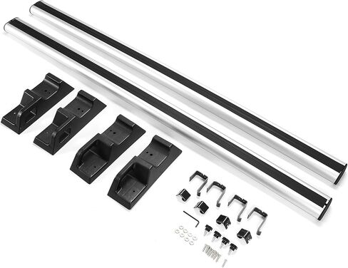قضبان متقاطعة لرف السقف متوافقة مع 2003-2009 Hummer H2 Cross Rails سبائك الألومنيوم 2 قطعة in Kuwait