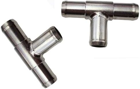 5/8 خرطوم سخان تي شيرت 3 طرق موصل أنابيب عالمي على شكل حرف T خرطوم مشعاع السيارة T-تركيبات لمعظم السيارات نظام تسخين مكيف الهواء مضخة مياه تبريد SUV شاحنة جرار 5/8X5/8X5/8 بوصة. in Kuwait