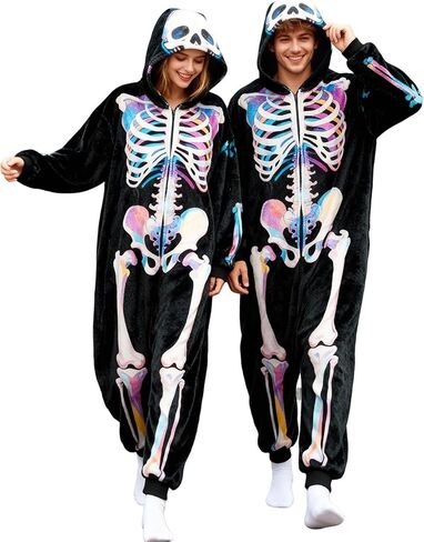 زي نيسيي على شكل جمجمة للبالغين، زي تنكري لعيد الهالوين للنساء والرجال in Kuwait