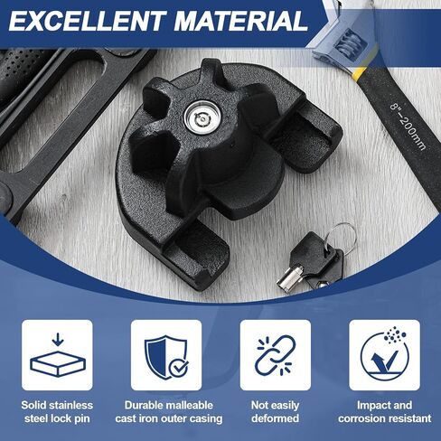 Outus 2 Inch Trailer Hitch Lock Heavy Duty Anti Theft Trailer Coupler Lock Stainless Steel Pin for Trailers Rvs Trucks Boats in Kuwait