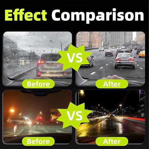 Clear Vision Windshield Cleaner with Car Window Cleaner, 2026 Upgrade Automotive Oil Film Cleaning Brush for Car Windows,Clear Vision Glass Cleaner Tool for All Glass Surfaces (2PCS) in Saudi Arabia