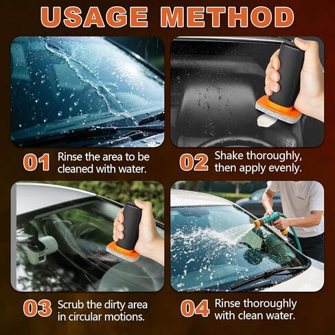 قطعتان من واقي الزجاج Q4 من كونال، فرشاة تنظيف الزجاج Q4 تزيل طبقة الزيت واللطخات لتحسين وضوح الزجاج الأمامي للسيارات والنوافذ لضمان سلامة القيادة in Kuwait