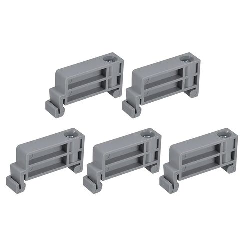 MECCANIXITY DIN Rail Mount Terminal Blocks End Stopper Screw Type Clamp Grey TBR-F Pack of 20 in Kuwait
