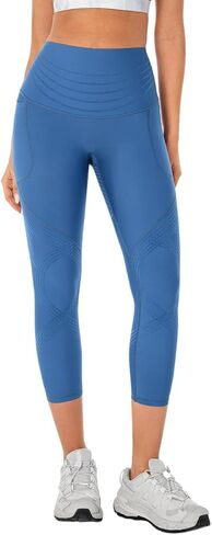 سروال Fanka Body Sculpt بجيب جانبي 7/8 2.0، تصميم أمامي بدون خياطة، تحكم في البطن 360 درجة، تمدد عالي التعافي in Kuwait