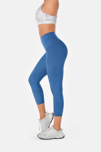 سروال Fanka Body Sculpt بجيب جانبي 7/8 2.0، تصميم أمامي بدون خياطة، تحكم في البطن 360 درجة، تمدد عالي التعافي in Kuwait