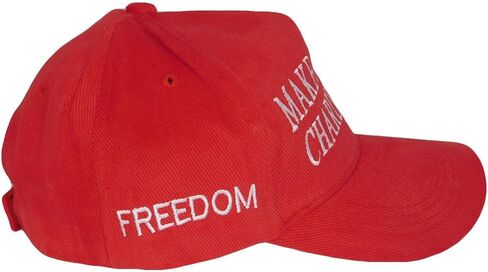 Make America Charlie Kirk Freeom USA Red Cotton Adjustable Embroidered Cap Hat in Saudi Arabia